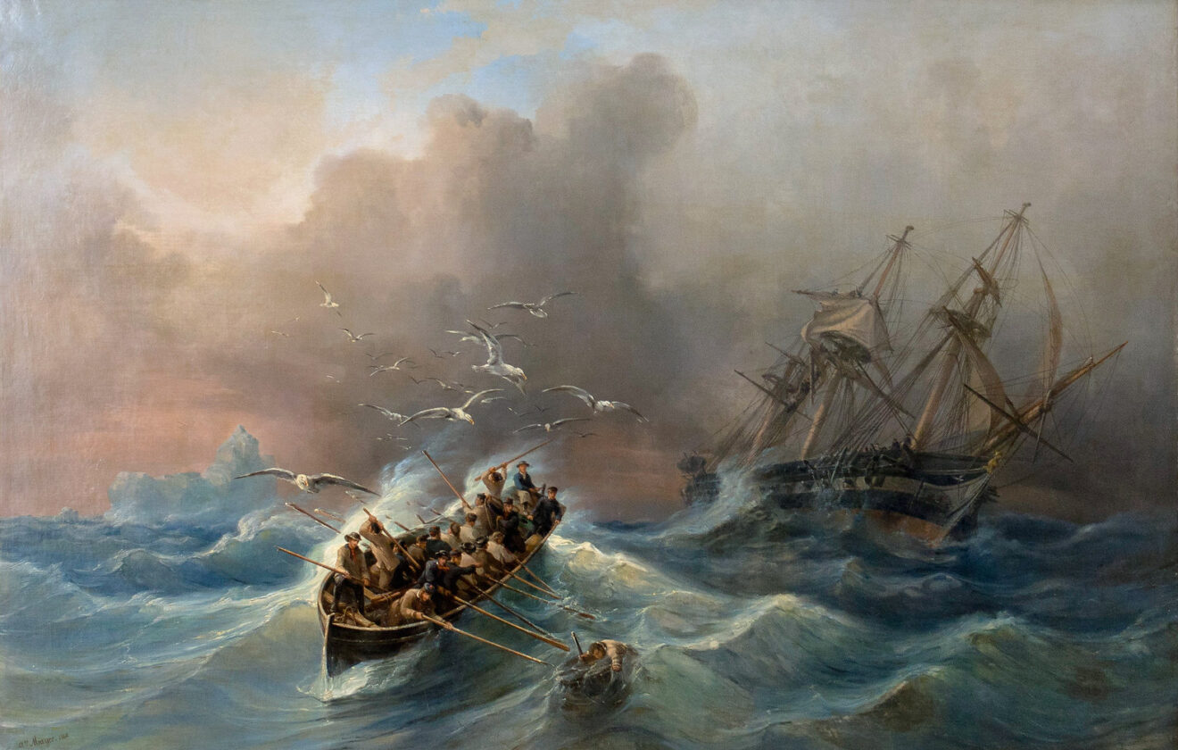 La Fregate, L'Herminie | Auguste Mayer, 1860